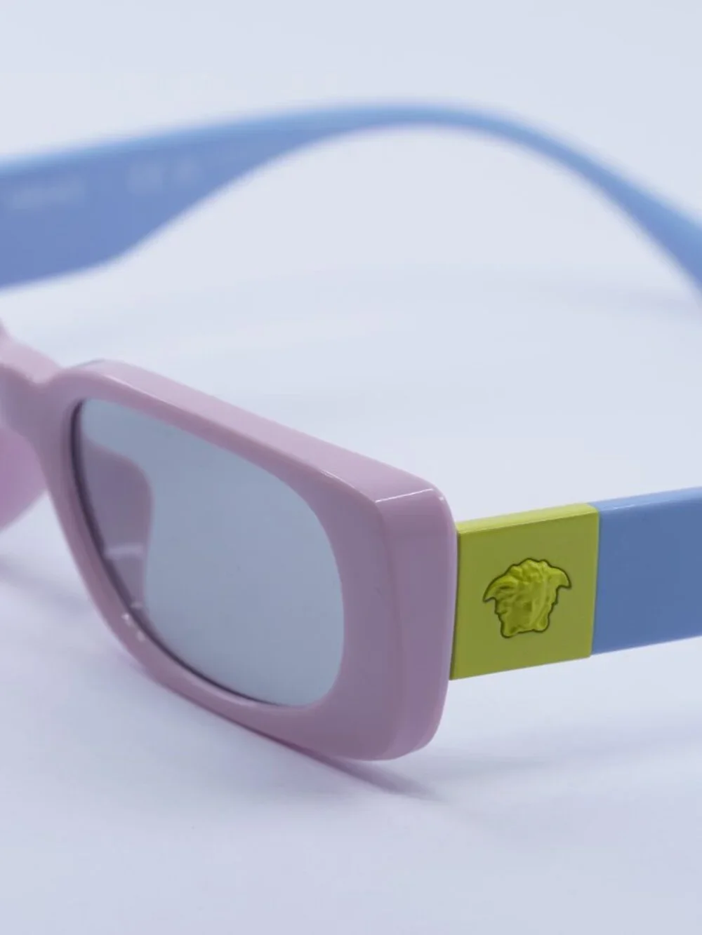 Versace Kids VK4003U 5440CV Sunglasses Pink Rectangle Frame, Grey Lenses